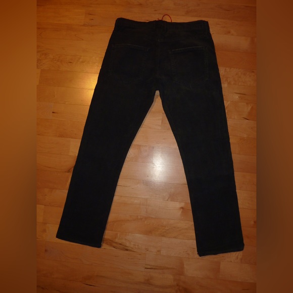 Current Elliott Boyfriend Corduroy Pants in Black, xs 24 - Made in USA - Picture 5 of 7